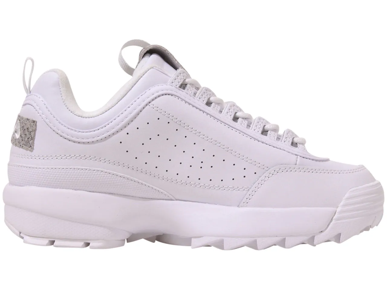 Fila Women's Disruptor-II-Snake Sneakers White/White/Highrise Sz: 10 5XM01137