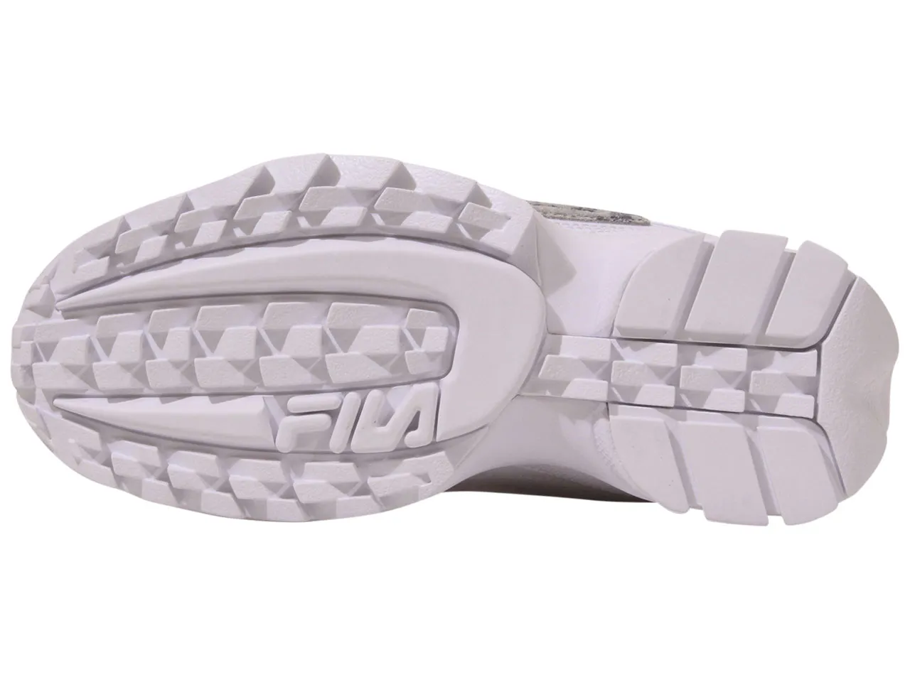 Fila Women's Disruptor-II-Snake Sneakers White/White/Highrise Sz: 6 5XM01137