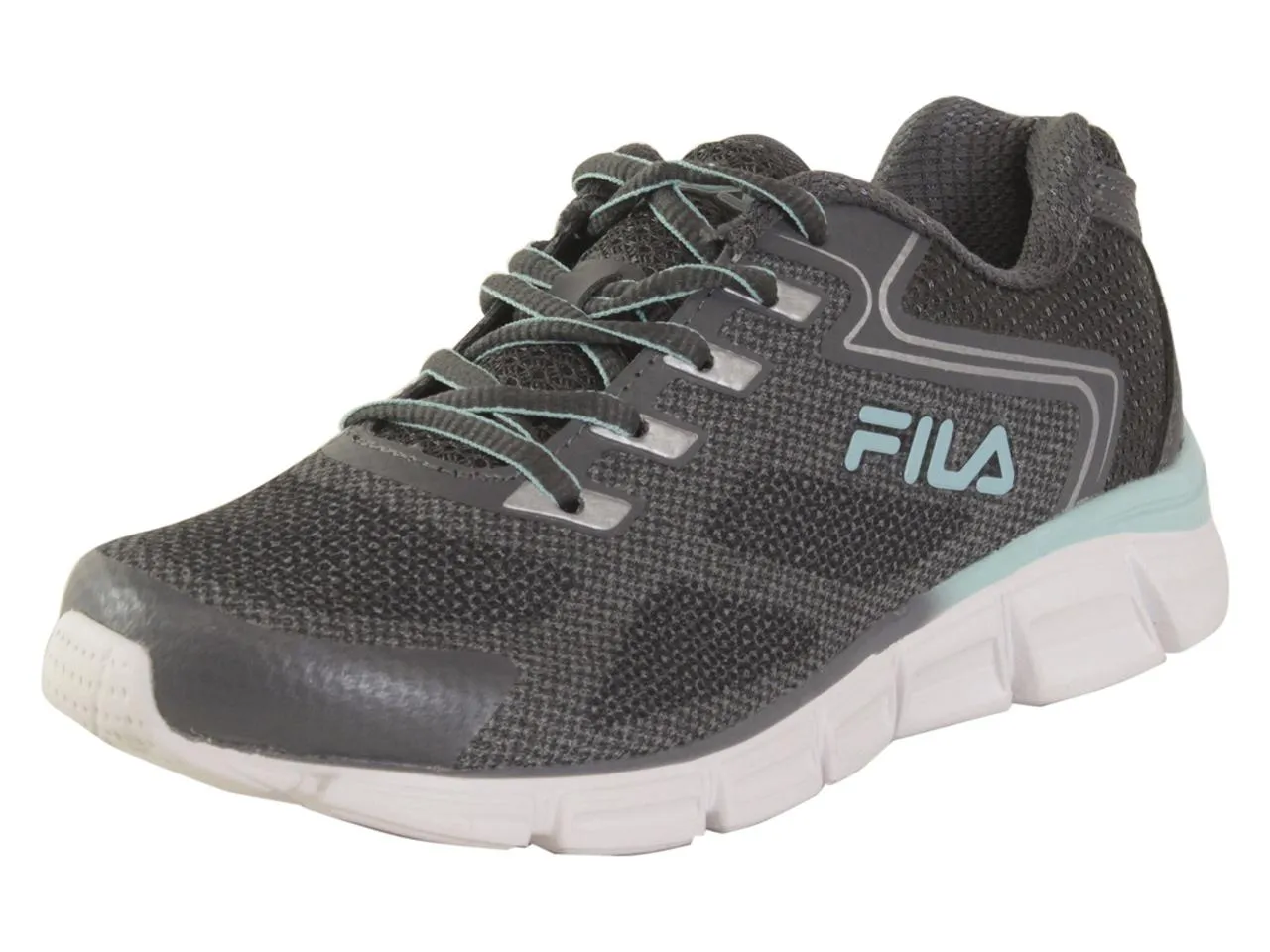 Fila Women's Memory-Exolize Running Sneakers Memory Foam Castlerock/ARBL Sz: 6.5