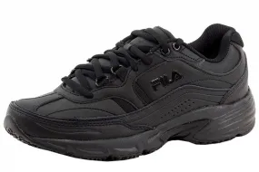 Fila Women's Memory Workshift Sneakers Slip Resistant Trainers Black Sz: 12W