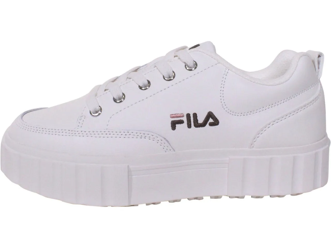 Fila Women's Sandblast Low Platform Sneakers Gardenia/Rose/Mahogany Sz: 6.5