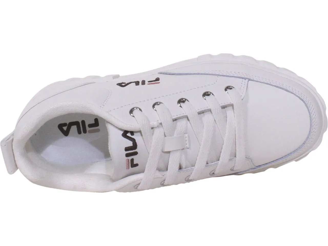 Fila Women's Sandblast Low Platform Sneakers Gardenia/Rose/Mahogany Sz: 6.5