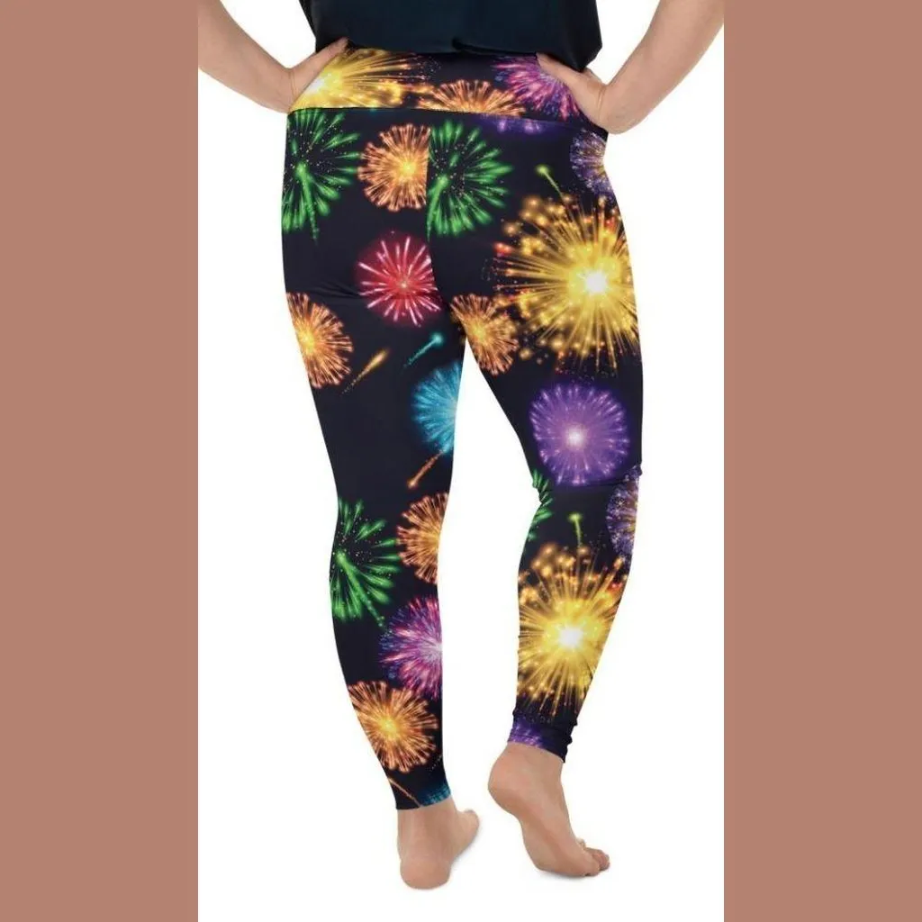 Fireworks Plus Size Leggings