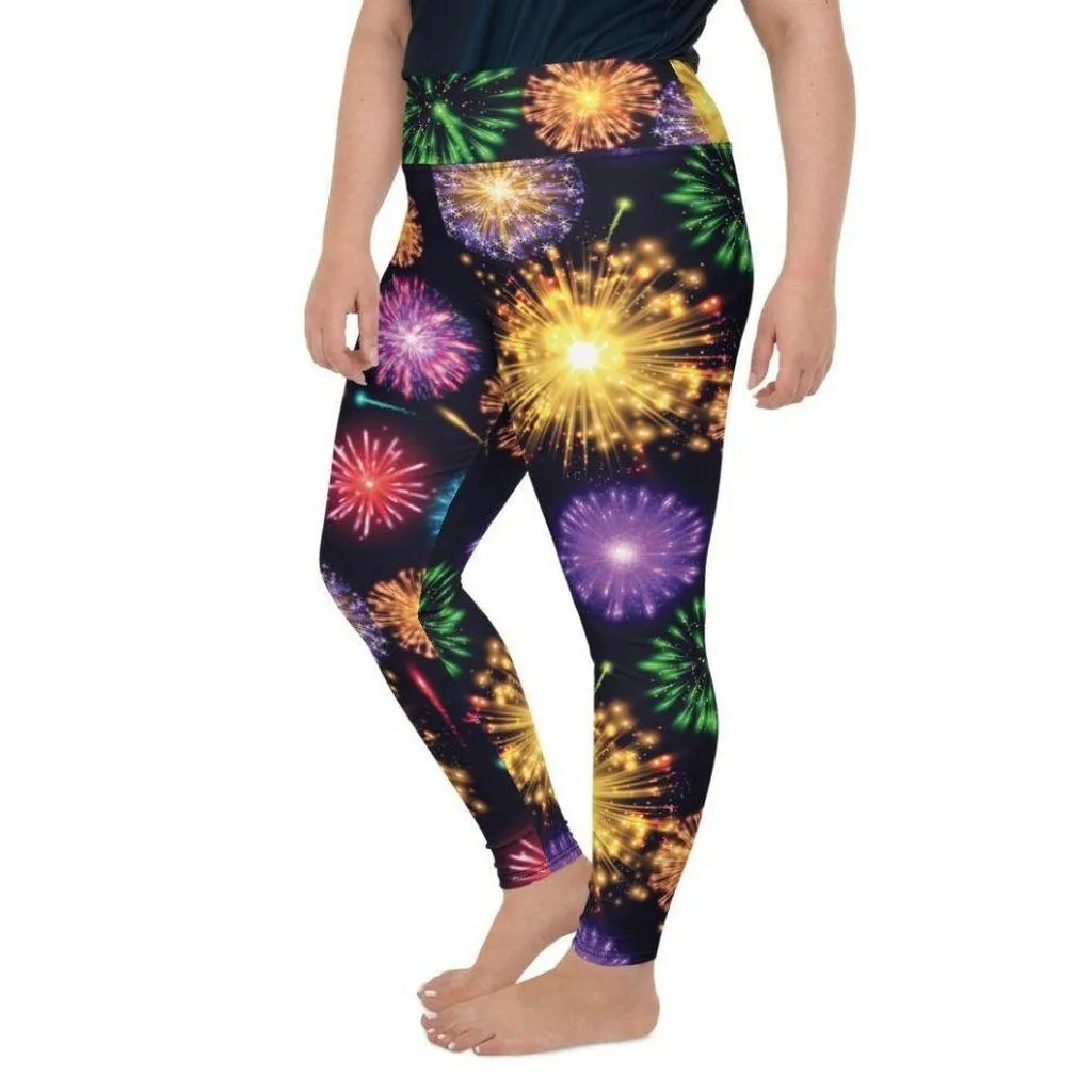 Fireworks Plus Size Leggings