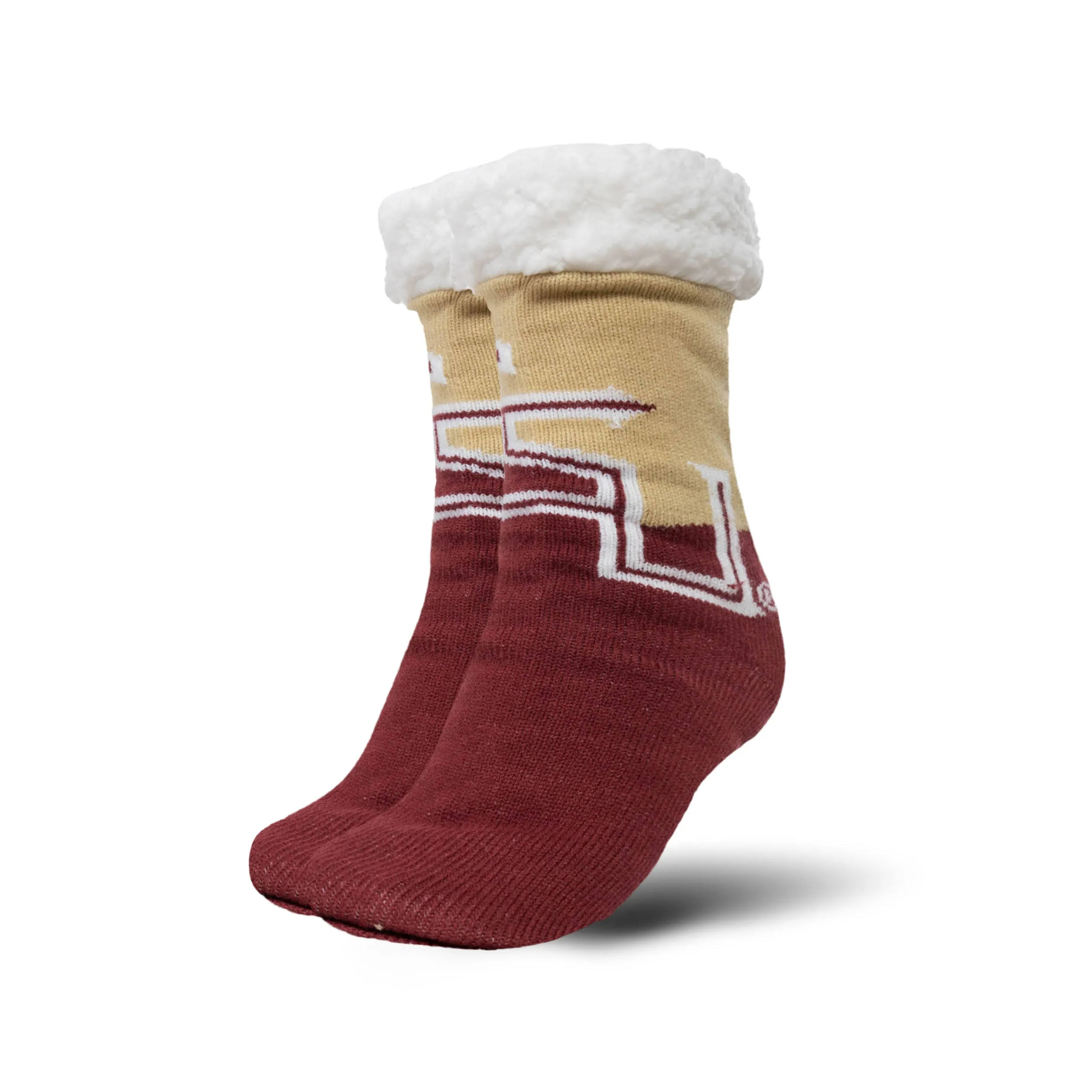 Florida State Seminoles Colorblock Footy Slipper Socks