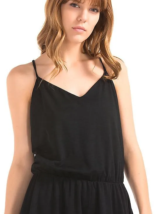 GAP Women Black Cami Romper