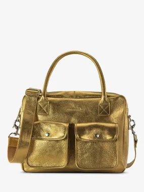 Gold Leather Handbag for Women - LeDandy Bronze | PAUL MARIUS