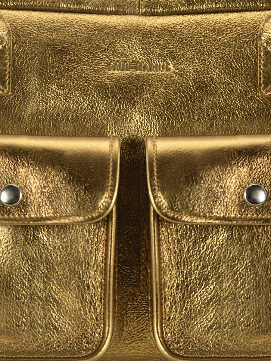 Gold Leather Handbag for Women - LeDandy Bronze | PAUL MARIUS