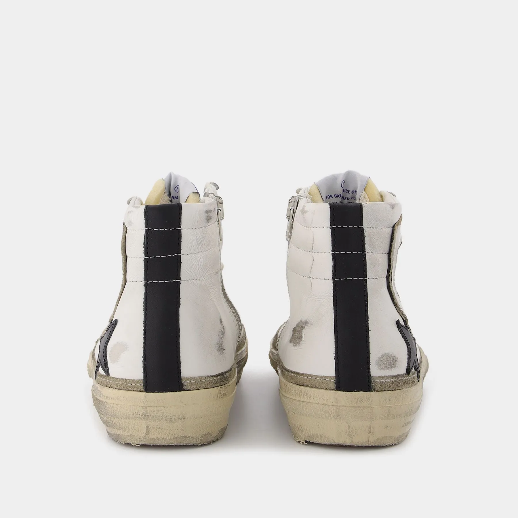 Golden Goose Deluxe Brand  Slide Sneakers in White Leather