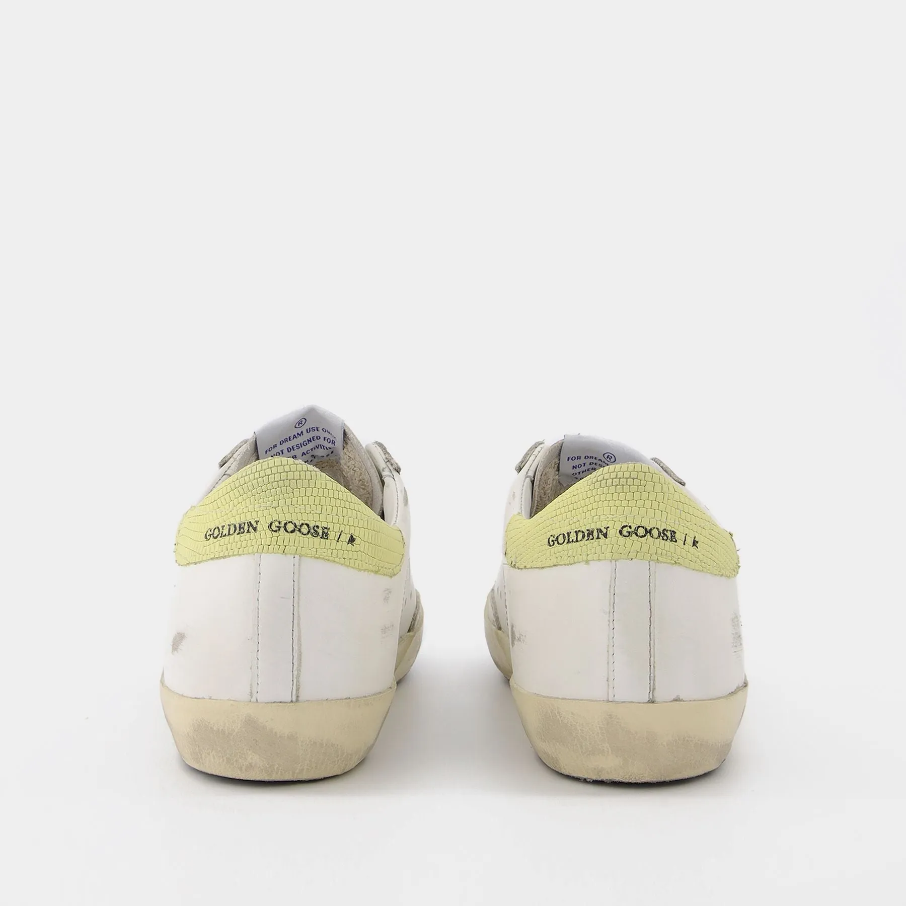 Golden Goose Deluxe Brand  Super Star Sneakers in White Leather