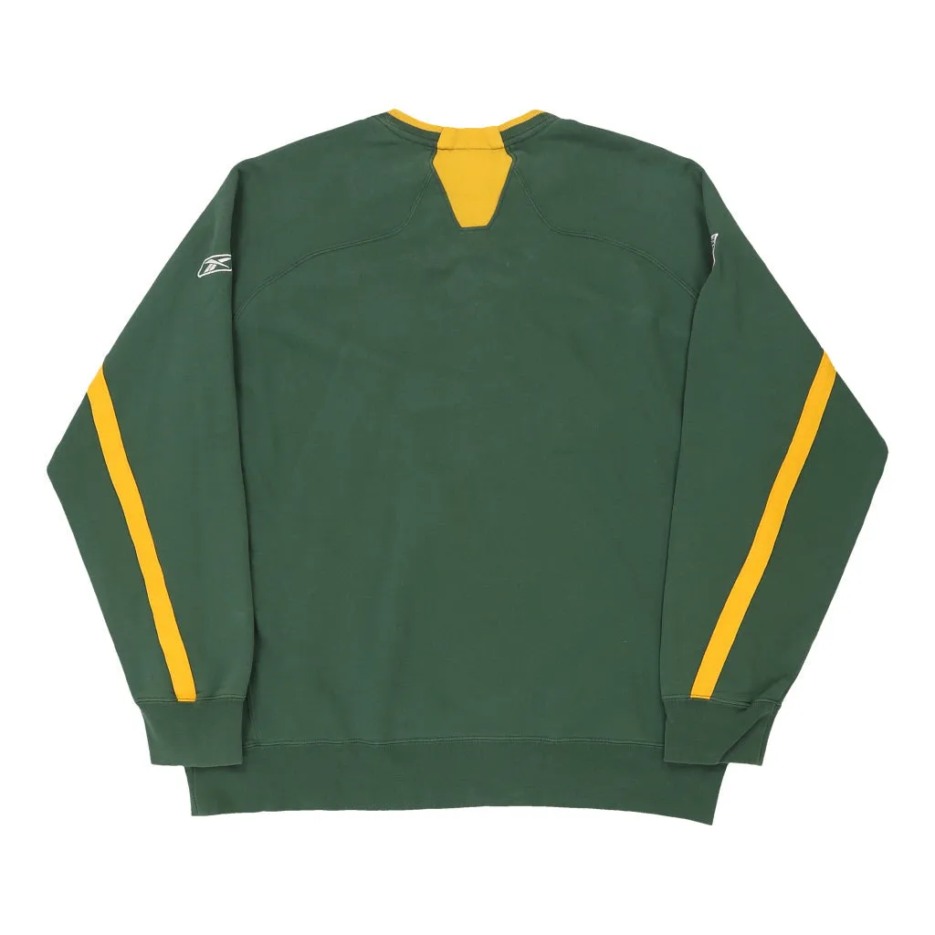 Green Bay Packers Reebok NFL Sweatshirt - Medium Green Cotton Blend