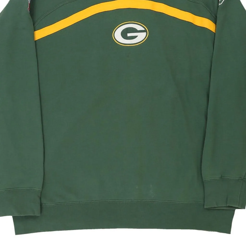 Green Bay Packers Reebok NFL Sweatshirt - Medium Green Cotton Blend