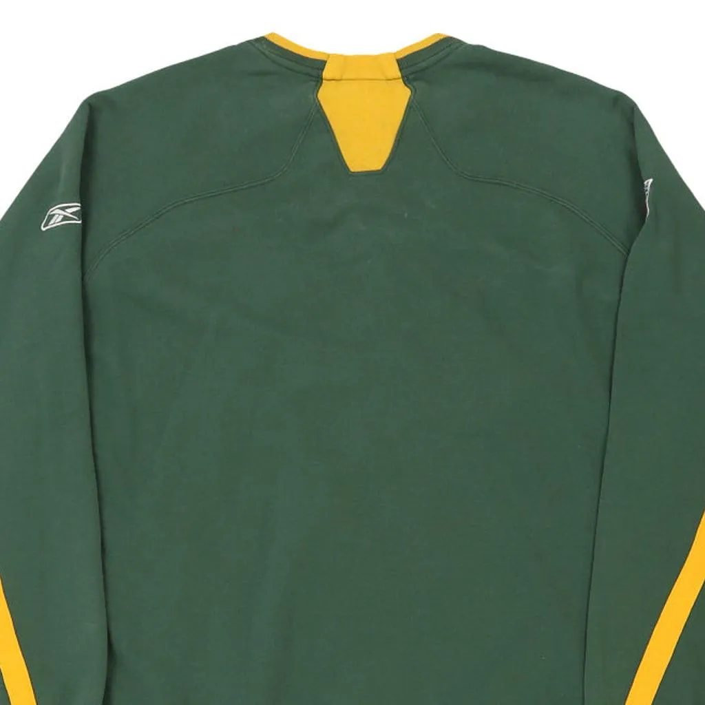 Green Bay Packers Reebok NFL Sweatshirt - Medium Green Cotton Blend