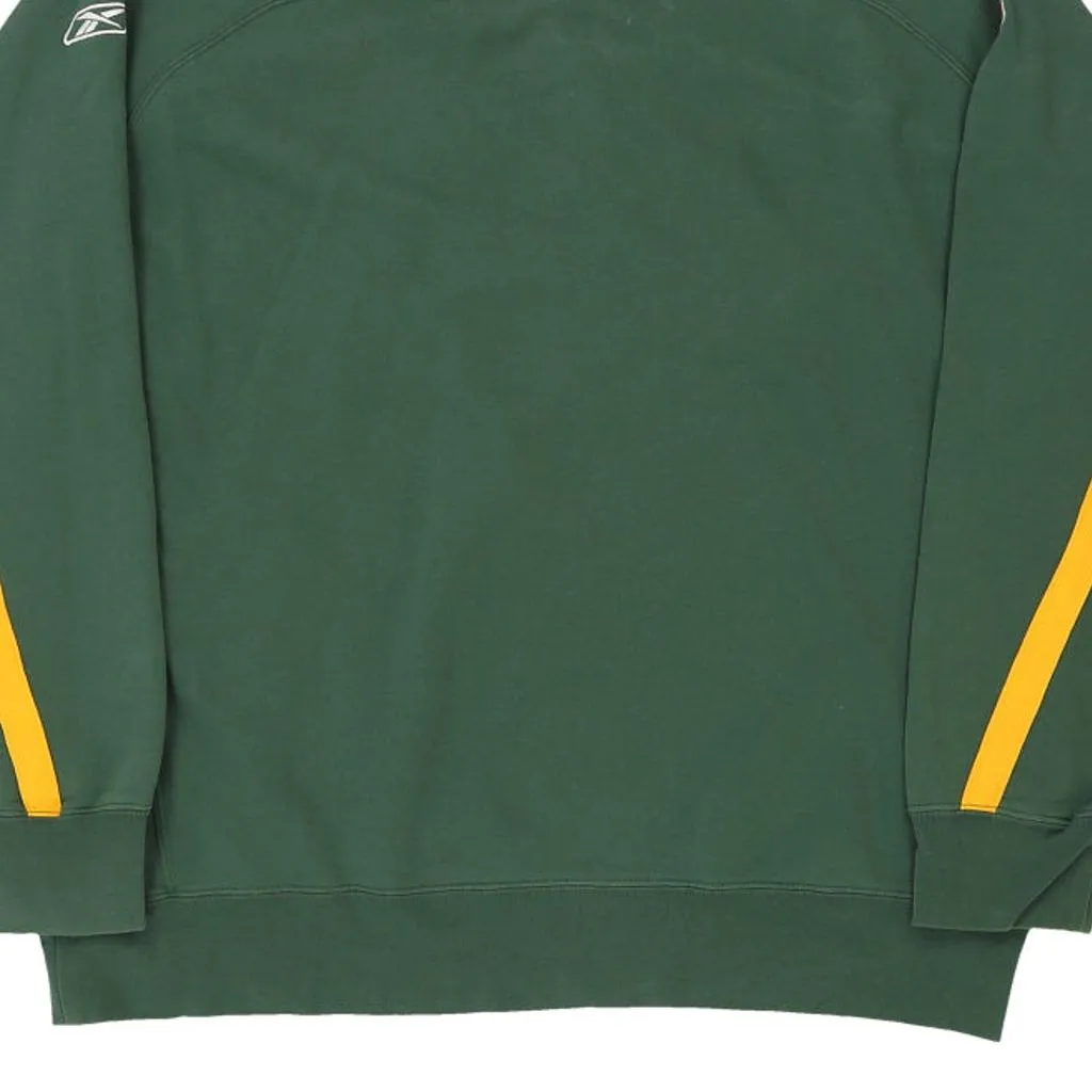 Green Bay Packers Reebok NFL Sweatshirt - Medium Green Cotton Blend