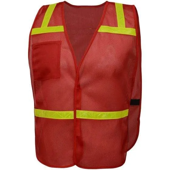 GSS Economy Enhanced Visibility Identification Safety Vest 3124 RED