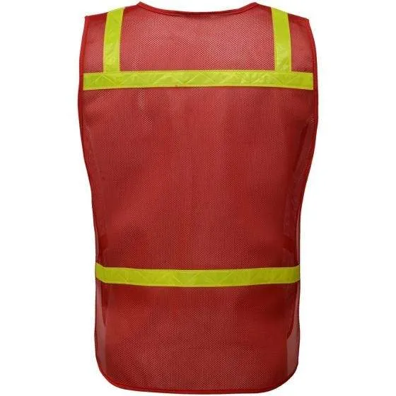 GSS Economy Enhanced Visibility Identification Safety Vest 3124 RED