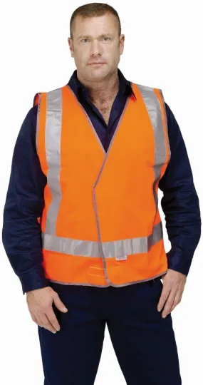 Guardian Safety GloSafe Hi-Visibility FRAS Micromesh with H-Pattern Reflective Tape Safety Vest VN68115 Orange XL