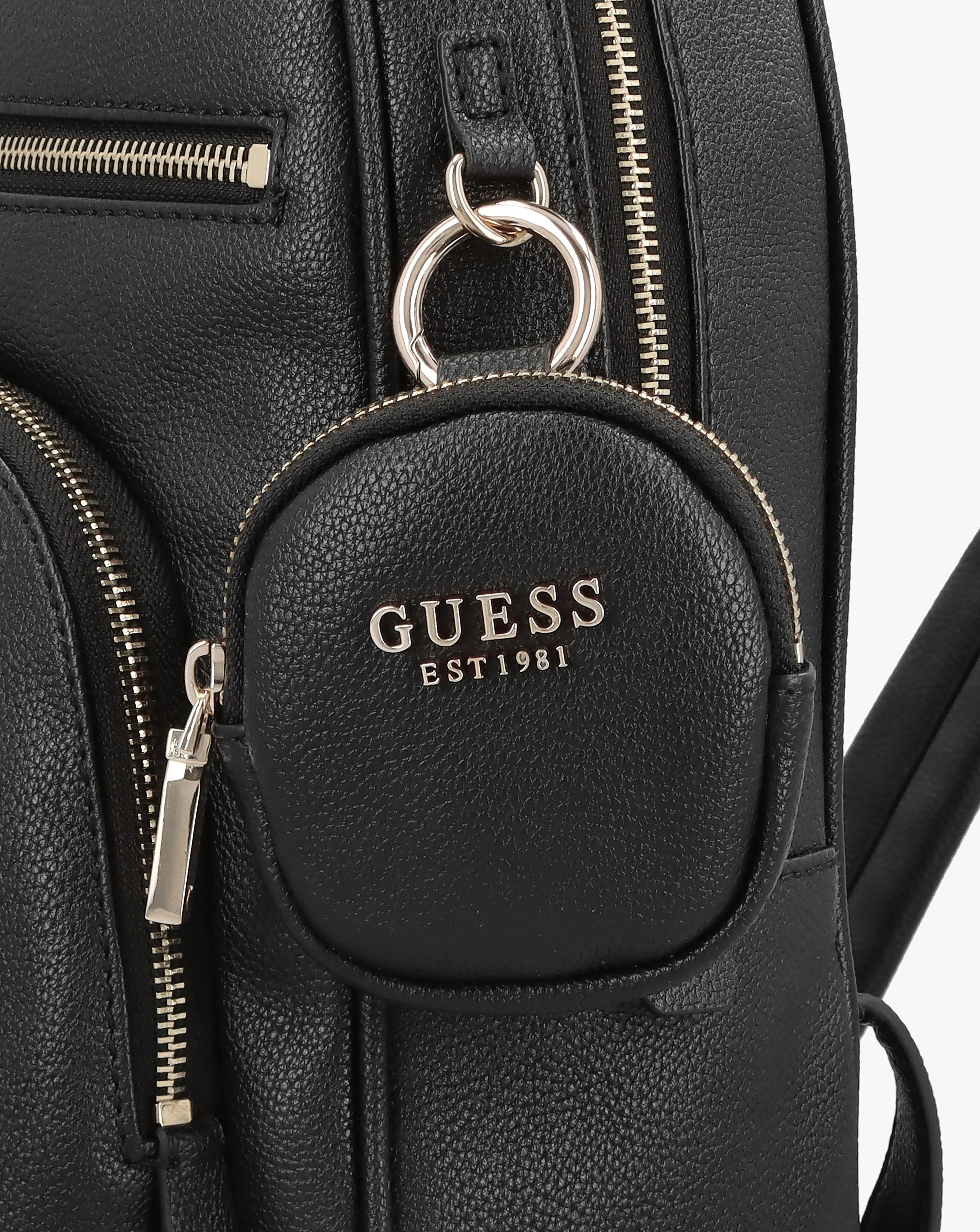 Guess Power Play Tech Black Logo Backpack | Simply Be