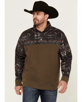 Hooey Men's Canyon Heathered Southwestern Block Pullover