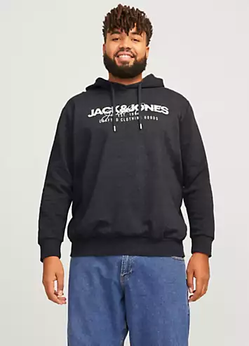 Jack & Jones Plus Size Large Logo Print Hoodie