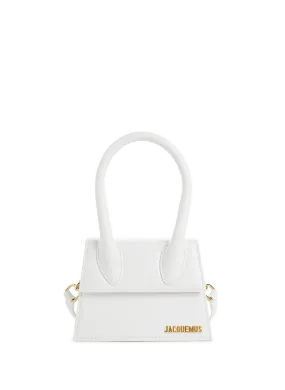 JACQUEMUS  Le Chiquito Moyen leather bag - White