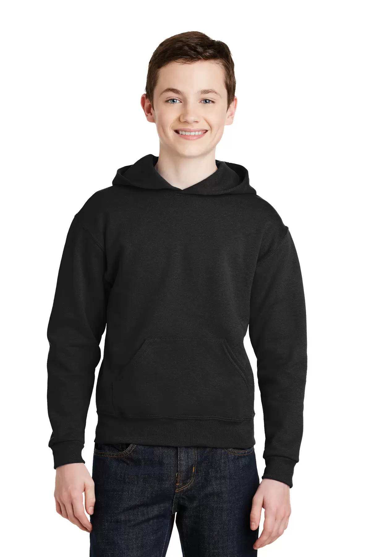 JERZEES 996Y NuBlend Youth Hooded Pullover Sweatshirt SKU: 996Y