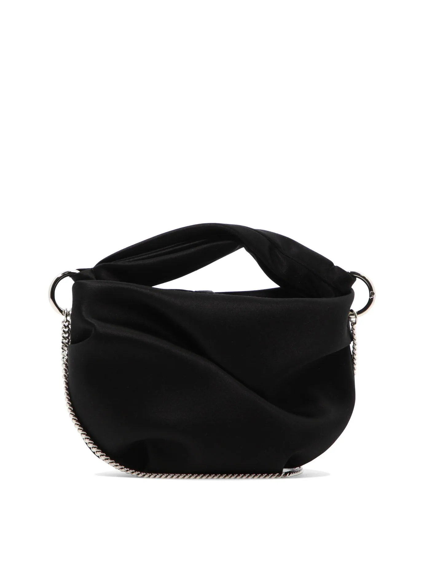 JIMMY CHOO Elegant Black Satin Handbag for Women - FW24 Collection