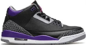 Jordan Air 3 Retro Court Purple sneakers Black