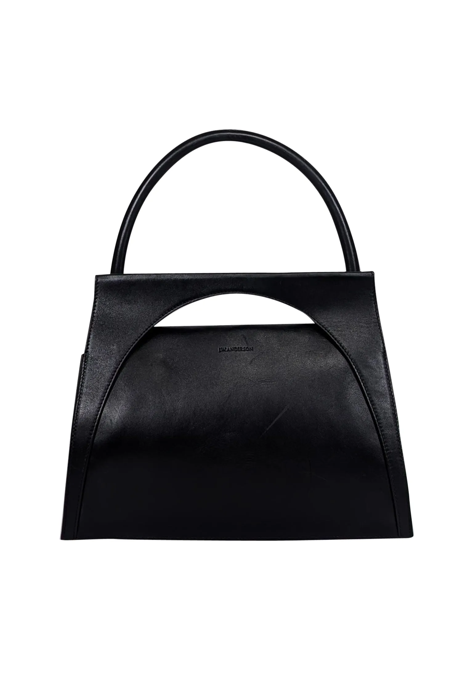 JW Anderson - Black Leather Large Moon Bag