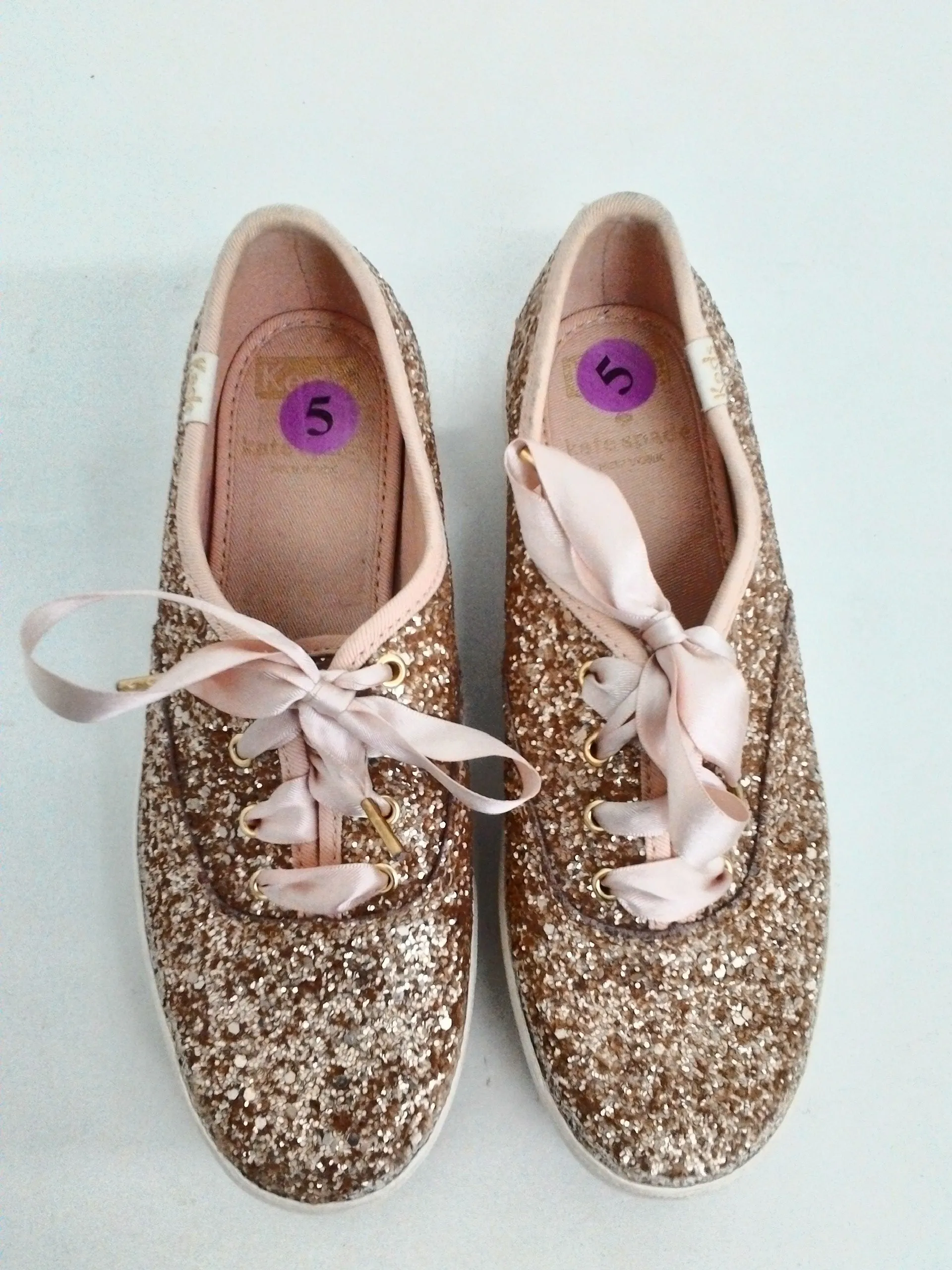 Kate Spade Women's Rose Gold Sneakers Size 5 M