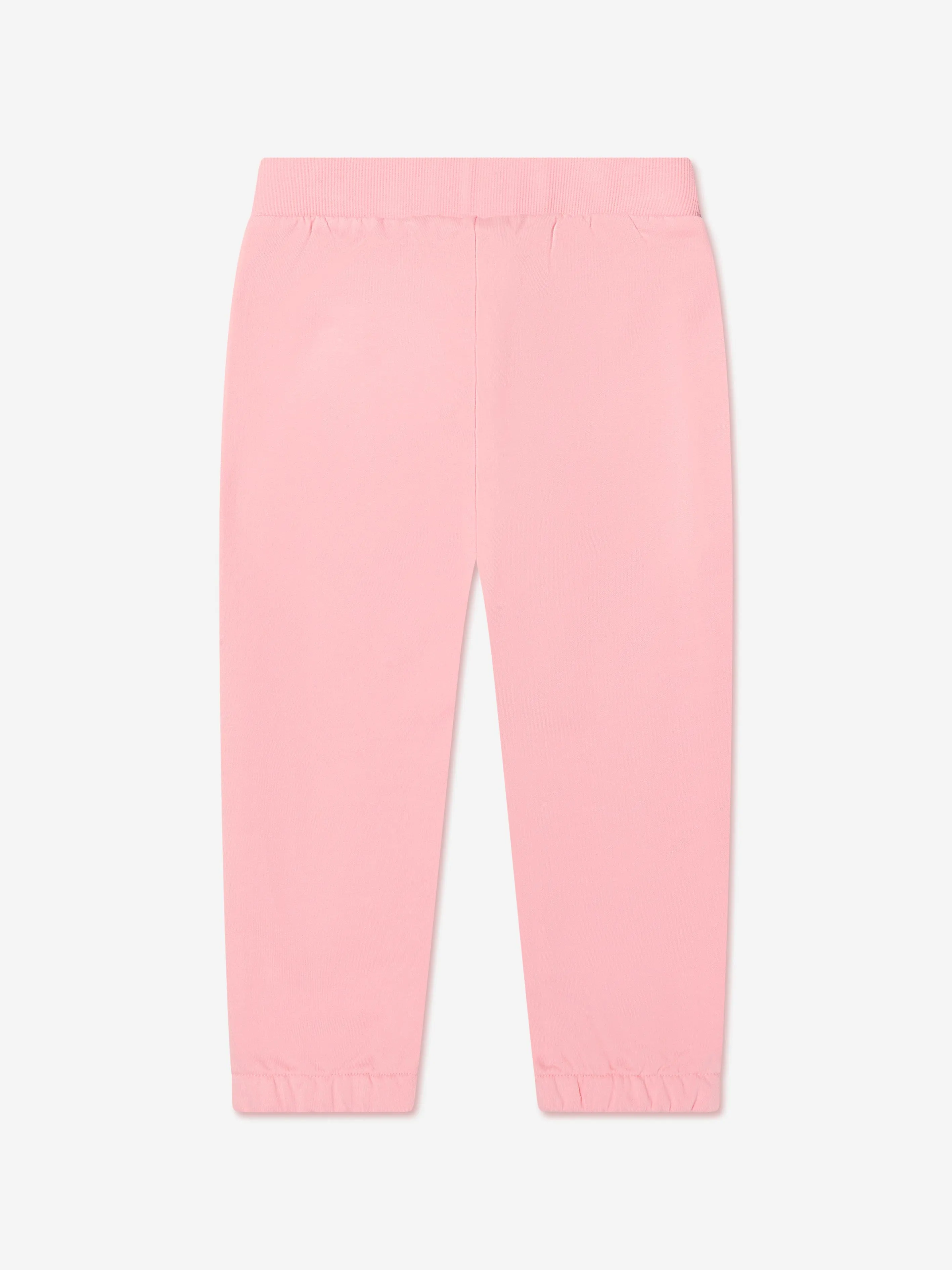 KENZO KIDS - Girls Logo Print Joggers in Pink | Childsplay Clothing