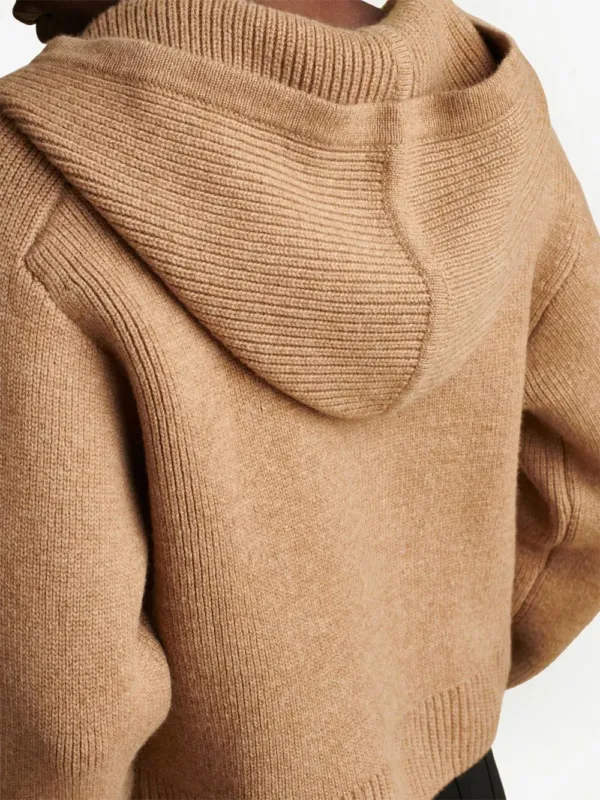 KHAITE Winston Hoodie Camel | Luxury and style at your fingertips