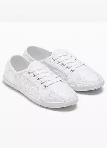 Lace Summer Trainers by bonprix | Look Again