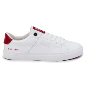 Leather Men's Sneakers Big Star JJ174106 White-Red