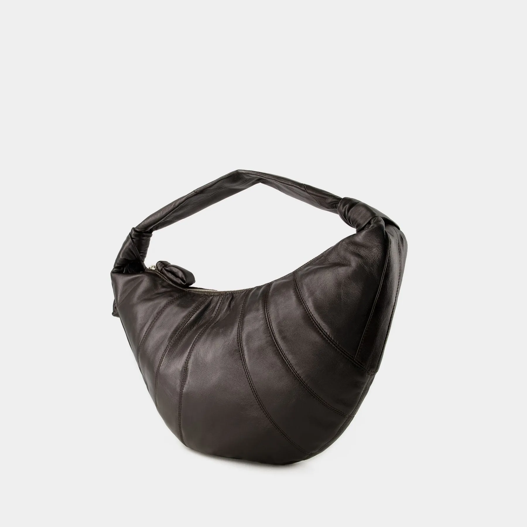 Lemaire  Fortune Croissant Bag - Lemaire - Leather - Dark Chocolate