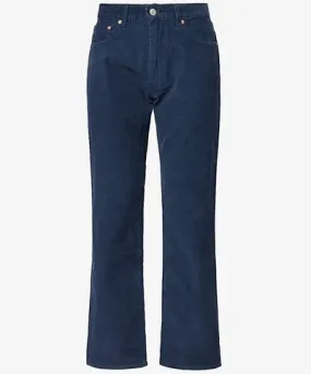 Levi's Mens Nightfall Navy Corduroy straight-leg mid-rise relaxed-fit cotton trousers