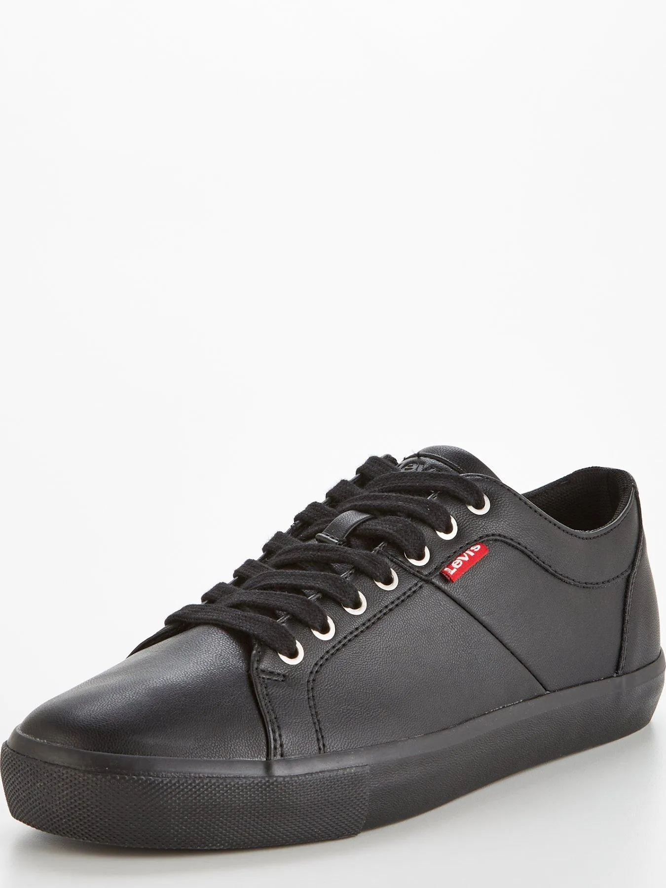 Levi's Woodward Faux Leather Trainers - Black