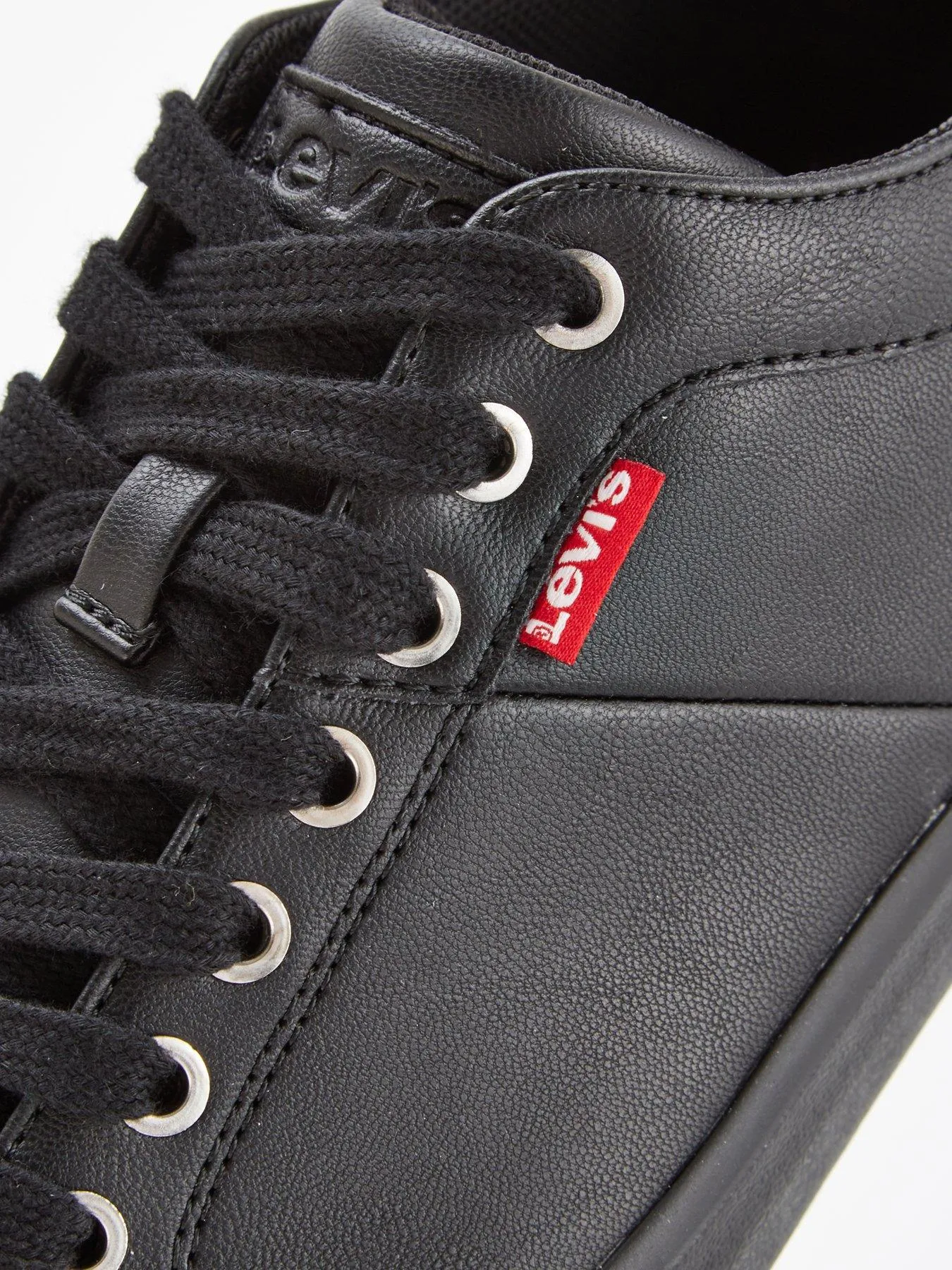 Levi's Woodward Faux Leather Trainers - Black