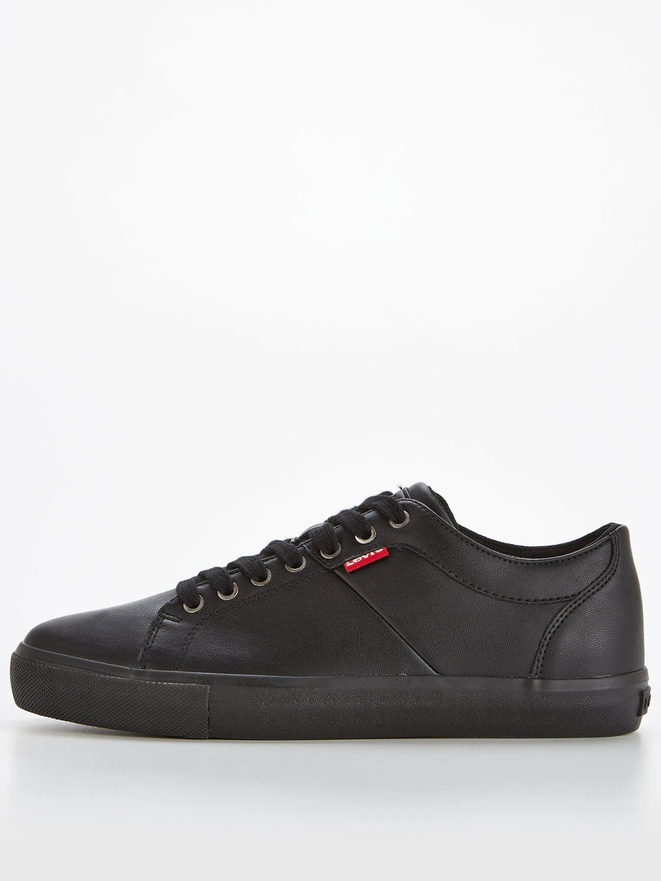 Levi's Woodward Faux Leather Trainers - Black