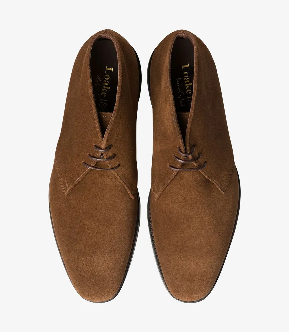 LOAKE Pimlico Chukka Suede Boot - Brown