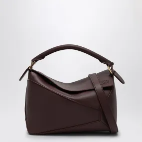 LOEWE Elegant Burgundy Mini Puzzle Shoulder Bag