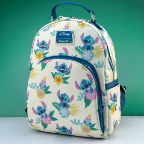 Loungefly x Disney Lilo and Stitch - Stitch Floral Print Mini Backpack