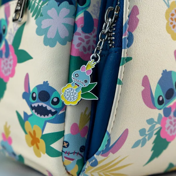 Loungefly x Disney Lilo and Stitch - Stitch Floral Print Mini Backpack