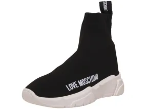 Love Moschino Women's Sneakers High Top Trainers Black Sz: 10