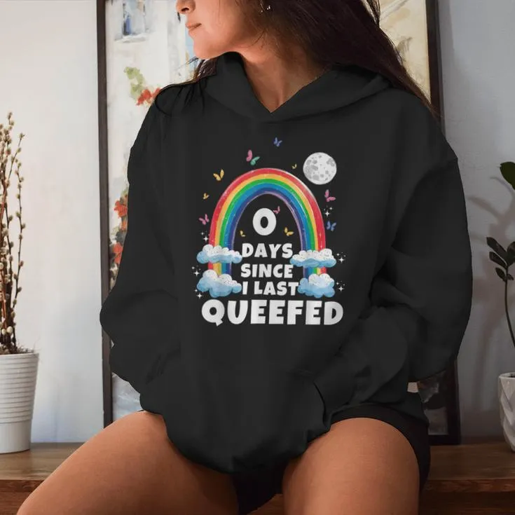 Love Queefing Queef Joke Queefed Embarrassing Queen Women Hoodie