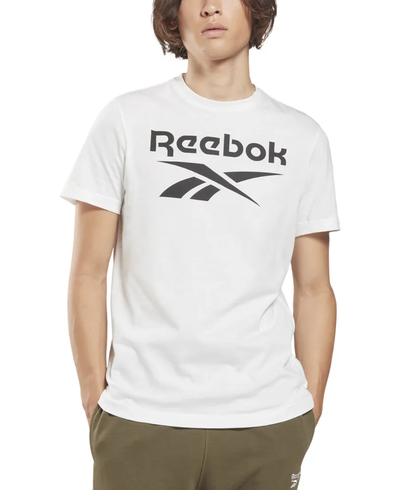 Macy's Reebok Men's Slim-Fit Identity Big Logo Short-Sleeve T-Shirt