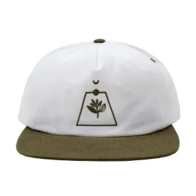 Magenta Odyssey Snapback Hat – White