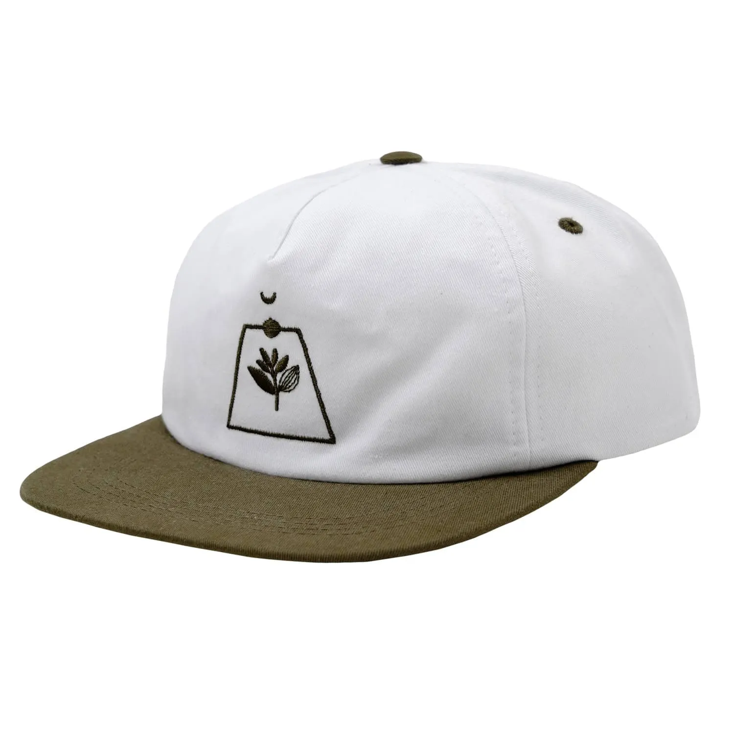 Magenta Odyssey Snapback Hat – White