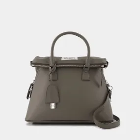 Maison Margiela  5Ac Medium Bag in Grey Leather