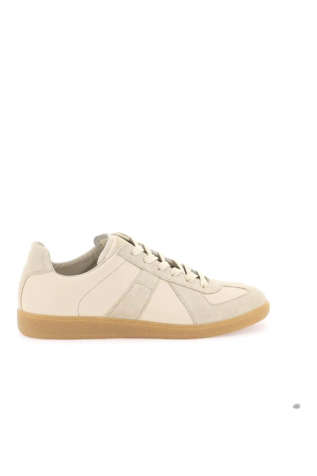 Maison Margiela    Maison Margiela Leather Replica Sneakers In